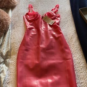 House of CB pink latex dress never worn